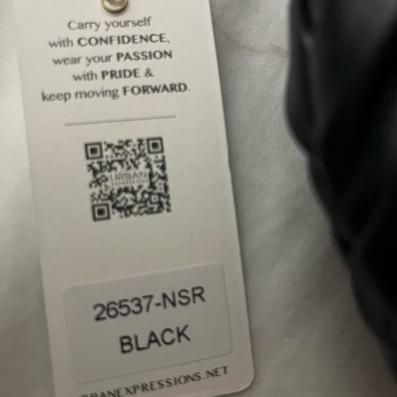 Black Pleated Women's Bag - Picture 3 of 6